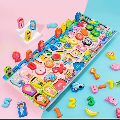 KidzLearn – 6-in-1 Traffic Matching & Counting Board